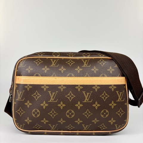 真品 LV 路易威登 Monogram Reporter PM M45254 記者包 肩背包 斜背包 旅行包