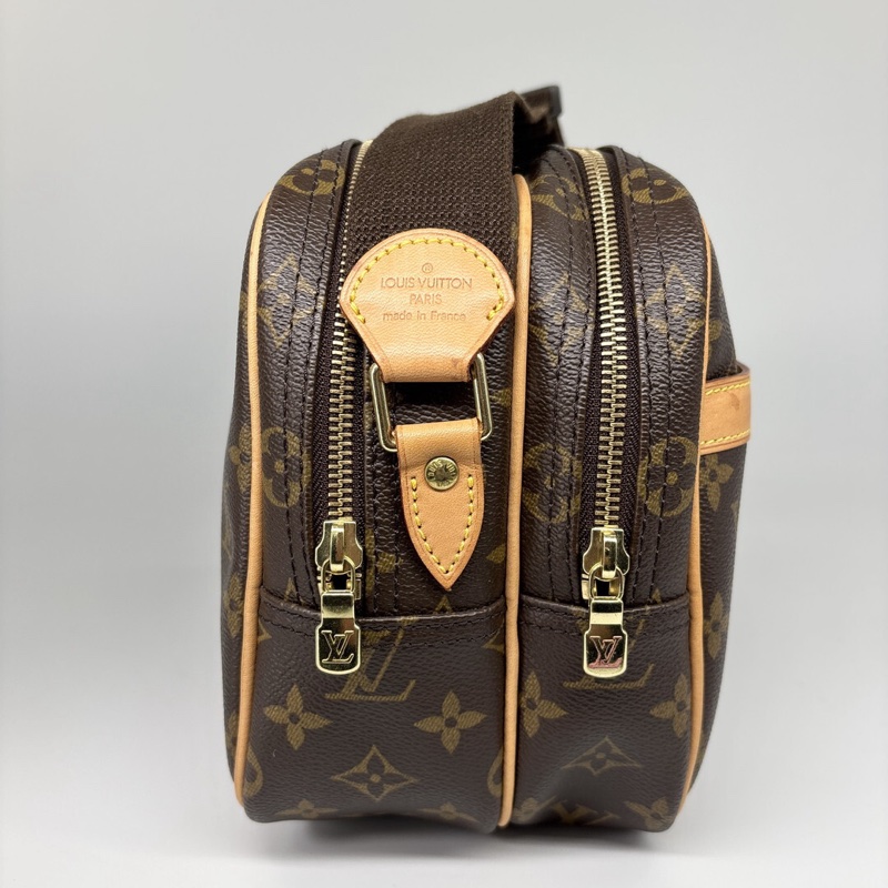 真品 LV 路易威登 Monogram Reporter PM M45254 記者包 肩背包 斜背包 旅行包-1