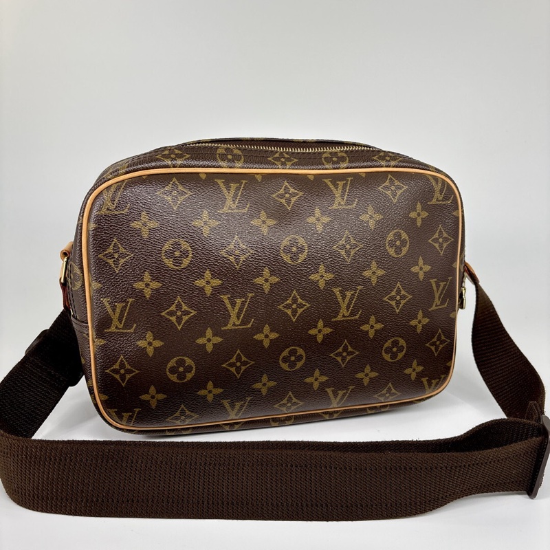 真品 LV 路易威登 Monogram Reporter PM M45254 記者包 肩背包 斜背包 旅行包-2