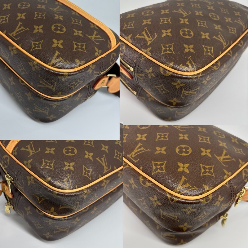 真品 LV 路易威登 Monogram Reporter PM M45254 記者包 肩背包 斜背包 旅行包-7