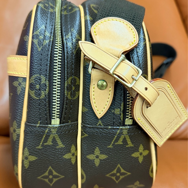真品 LV 路易威登 Monogram Reporter PM M45254 記者包 肩背包 斜背包 旅行包-5