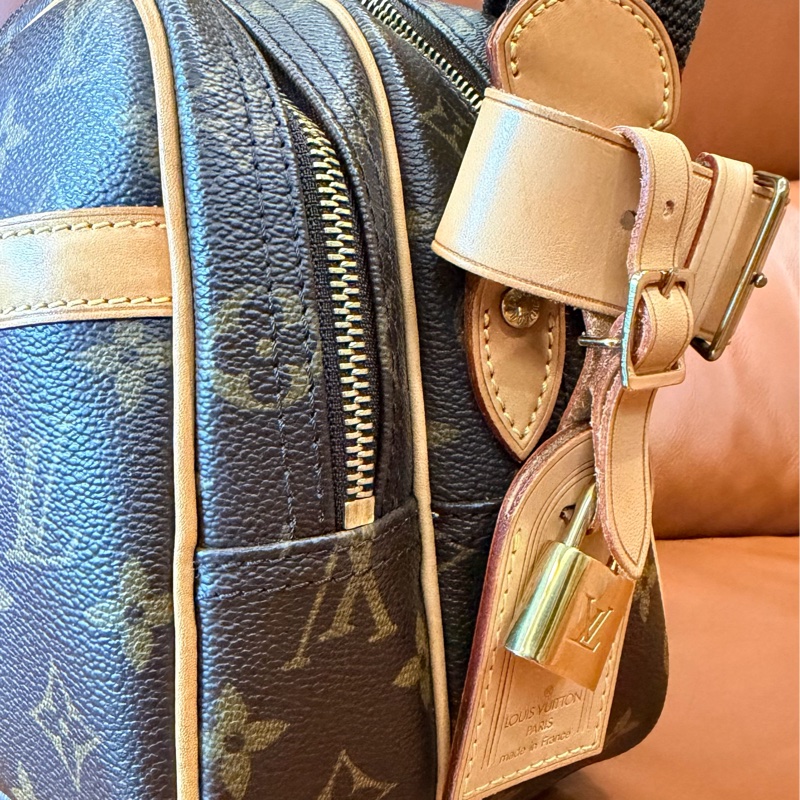 真品 LV 路易威登 Monogram Reporter PM M45254 記者包 肩背包 斜背包 旅行包-7