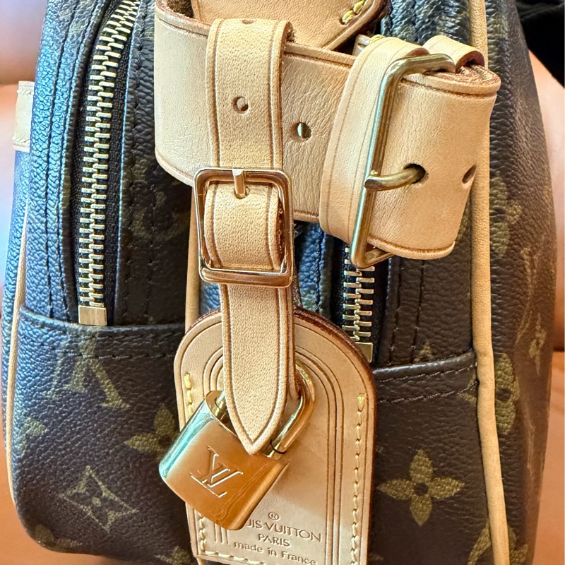 真品 LV 路易威登 Monogram Reporter PM M45254 記者包 肩背包 斜背包 旅行包-8