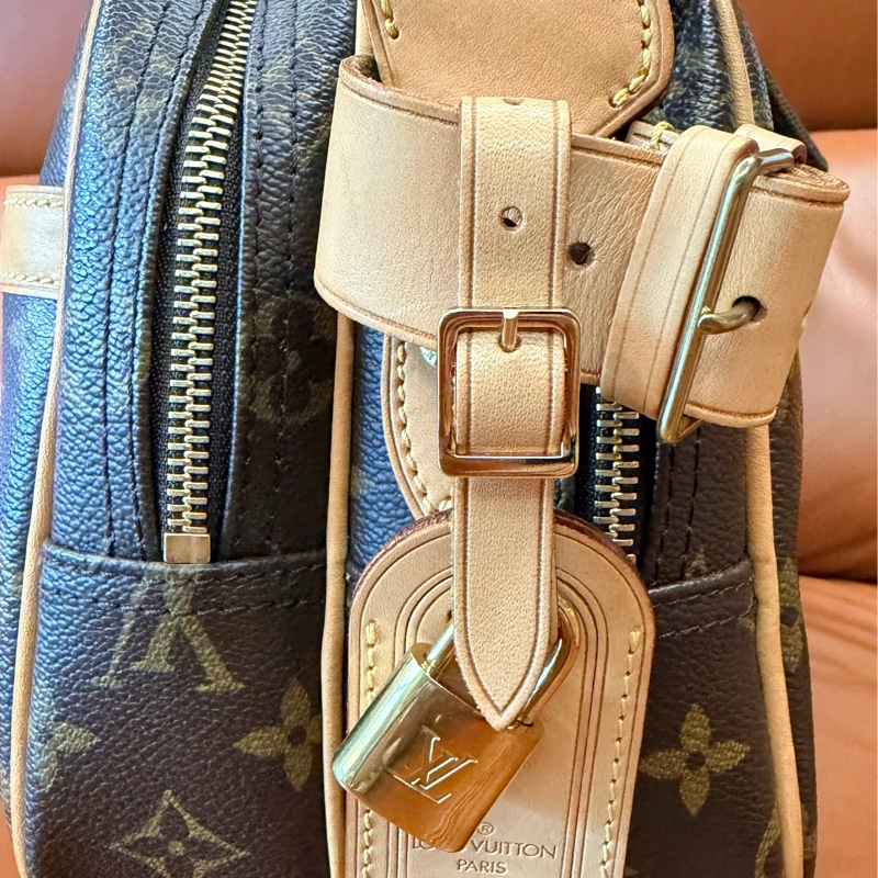 真品 LV 路易威登 Monogram Reporter PM M45254 記者包 肩背包 斜背包 旅行包-9