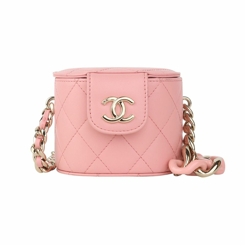 【包稅】CHANEL AP2428 優雅金色鏈條化妝斜背包 35444K-0
