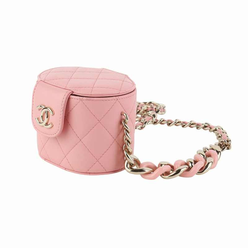 【包稅】CHANEL AP2428 優雅金色鏈條化妝斜背包 35444K-1