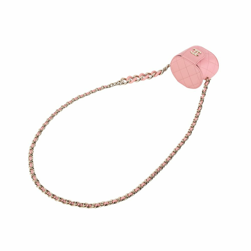 【包稅】CHANEL AP2428 優雅金色鏈條化妝斜背包 35444K-3