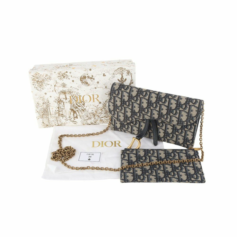 【包稅】DIOR Christian Dior S5614CTZQ Oblique Saddle WOC 斜背包 35466-7