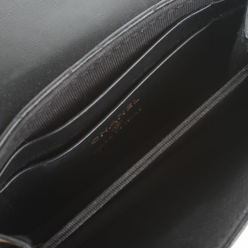 【包稅】CHANEL AP3002 羊皮經典金色雙鏈迷你翻蓋斜背包 35479-6