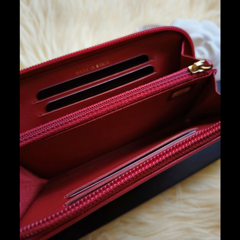 Chanel Boy款紅色中夾-12