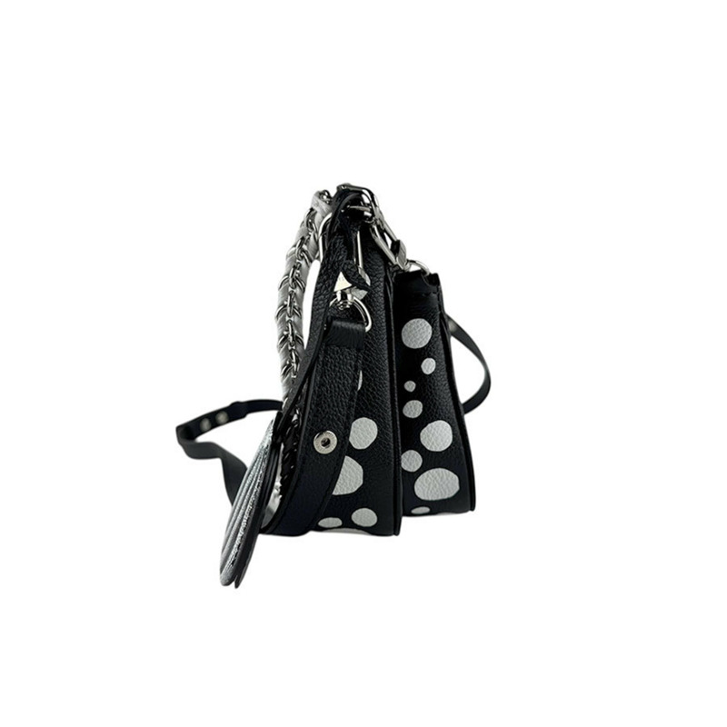 路易威登 LOUIS VUITTON 2 路單肩包 LV x YK 多功能手拿包配件 Monogram Empreinte 黑色/白色銀色女士 M46410 z8162-1