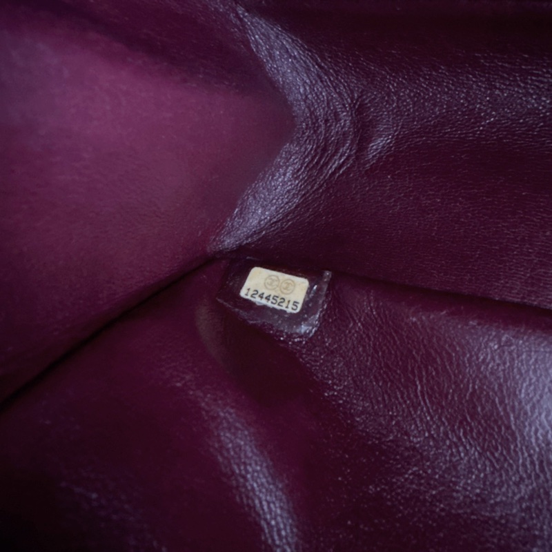 【近新閒置品】Chanel香奈兒 黑銀2.55復古牛皮小號 12開菱格紋掀蓋鏈條包-15