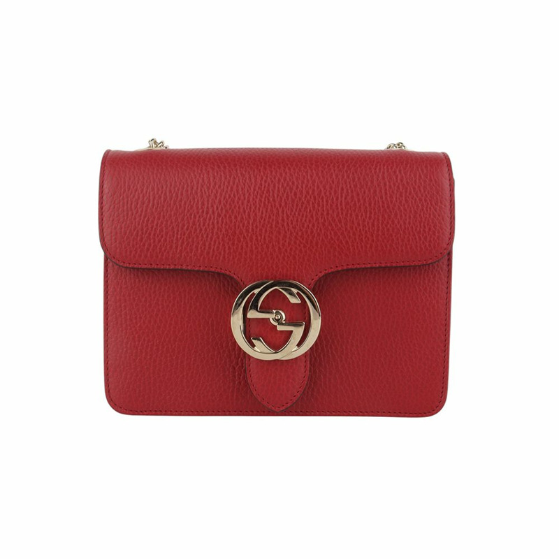 【包稅】GUCCI 互扣鏈條斜背包 510304 35547-1-0