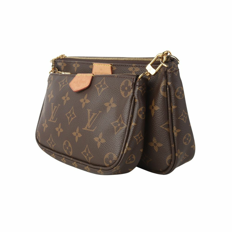 【包稅】LOUIS VUITTON M44840 Monogram Multi Pochette Accessories Crossbody Pink 35511-3-1