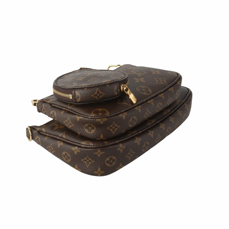 【包稅】LOUIS VUITTON M44840 Monogram Multi Pochette Accessories Crossbody Pink 35511-3-4