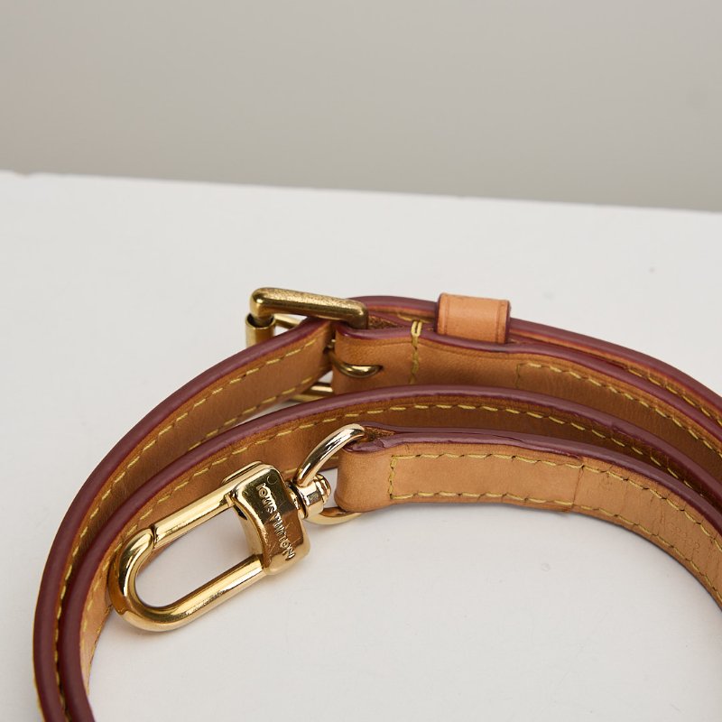 二手Lv 可調式植鞣革背帶-3