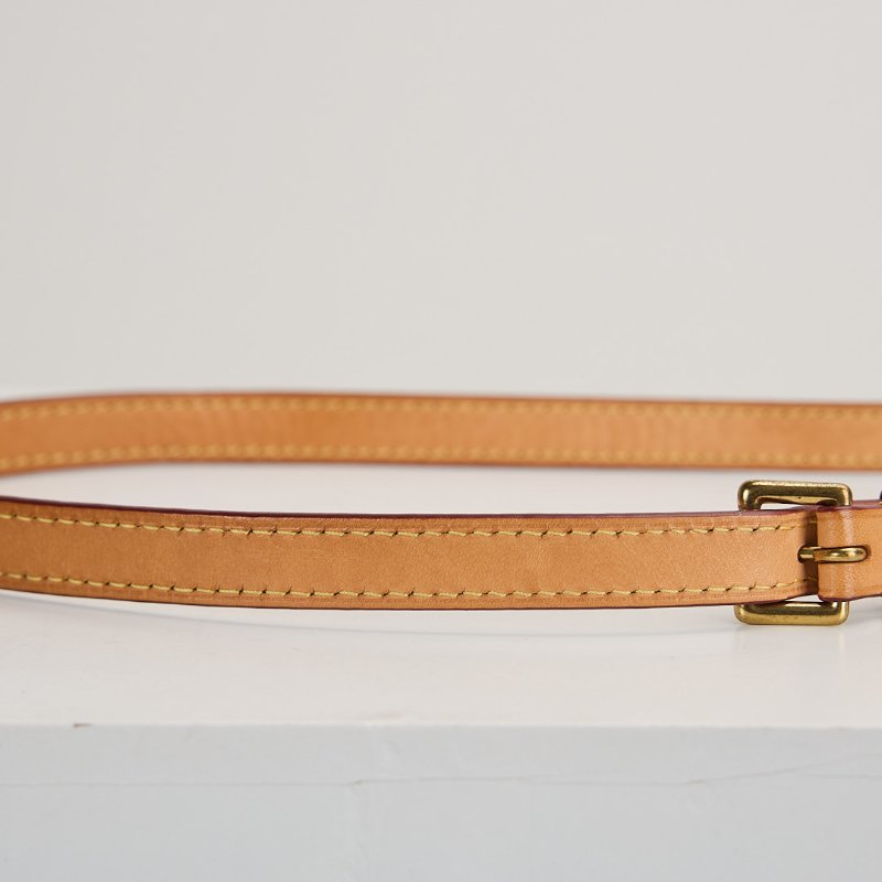 二手Lv 可調式植鞣革背帶-8