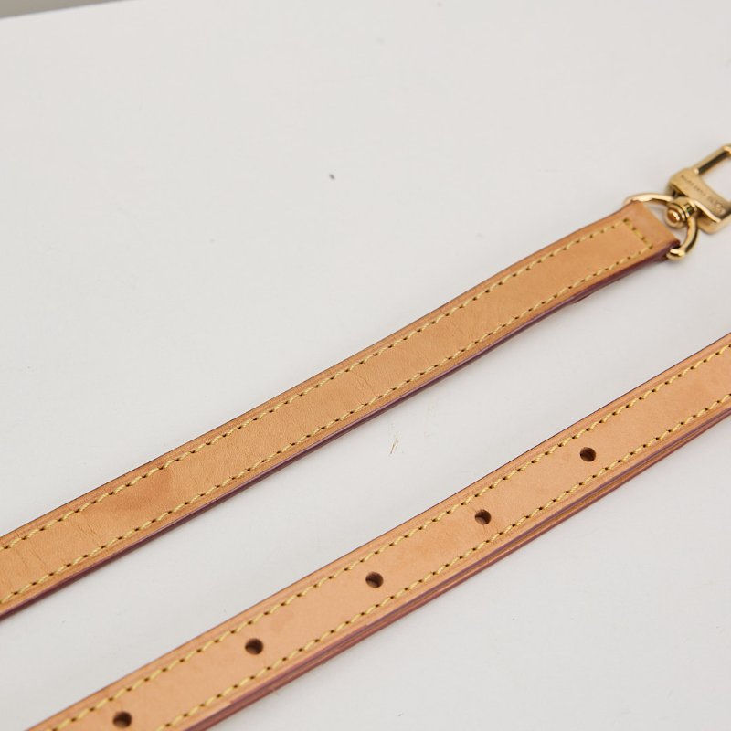 二手Lv 可調式植鞣革背帶-9