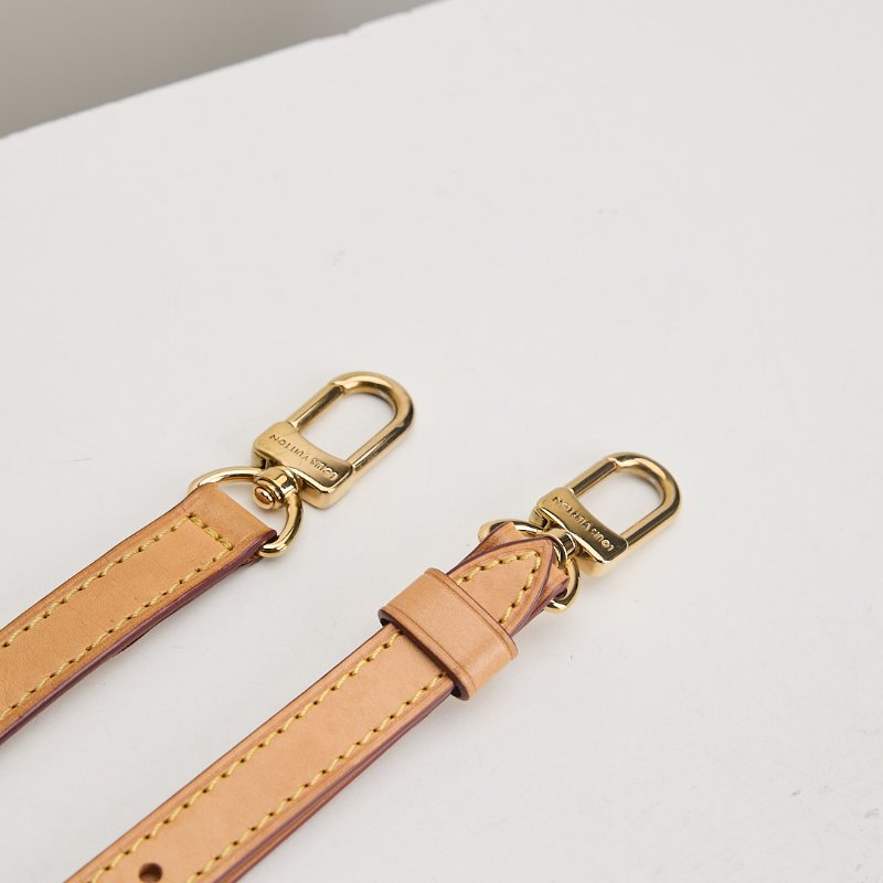 二手Lv 可調式植鞣革背帶-10