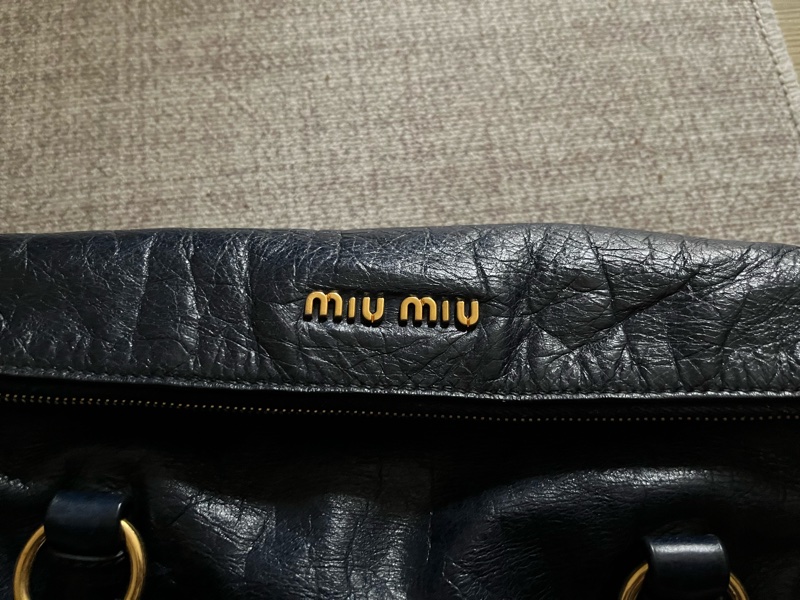 Miu Miu miumiu 蝴蝶結機車包 側背包 手提包-2