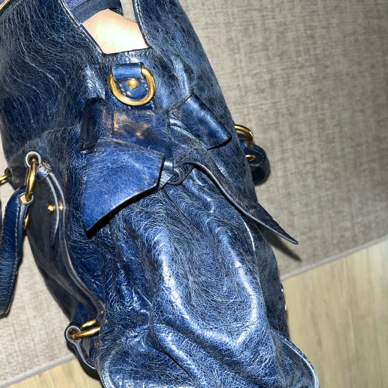 Miu Miu miumiu 蝴蝶結機車包 側背包 手提包-6