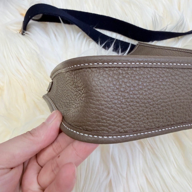 （Hermes愛馬仕）降價好物 誠心可談 金剛色 大象灰mini evelyne-3