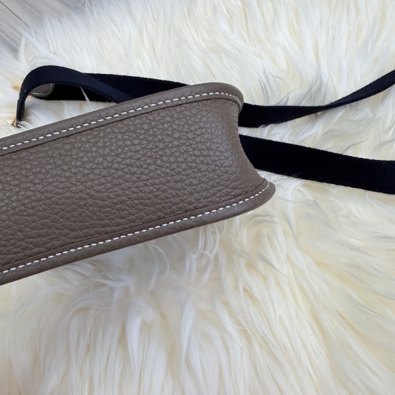 （Hermes愛馬仕）降價好物 誠心可談 金剛色 大象灰mini evelyne-10