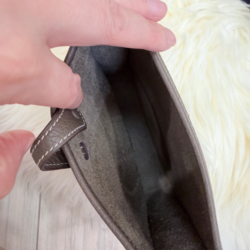 （Hermes愛馬仕）降價好物 誠心可談 金剛色 大象灰mini evelyne-14