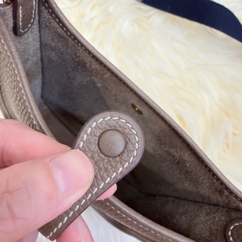 （Hermes愛馬仕）降價好物 誠心可談 金剛色 大象灰mini evelyne-15