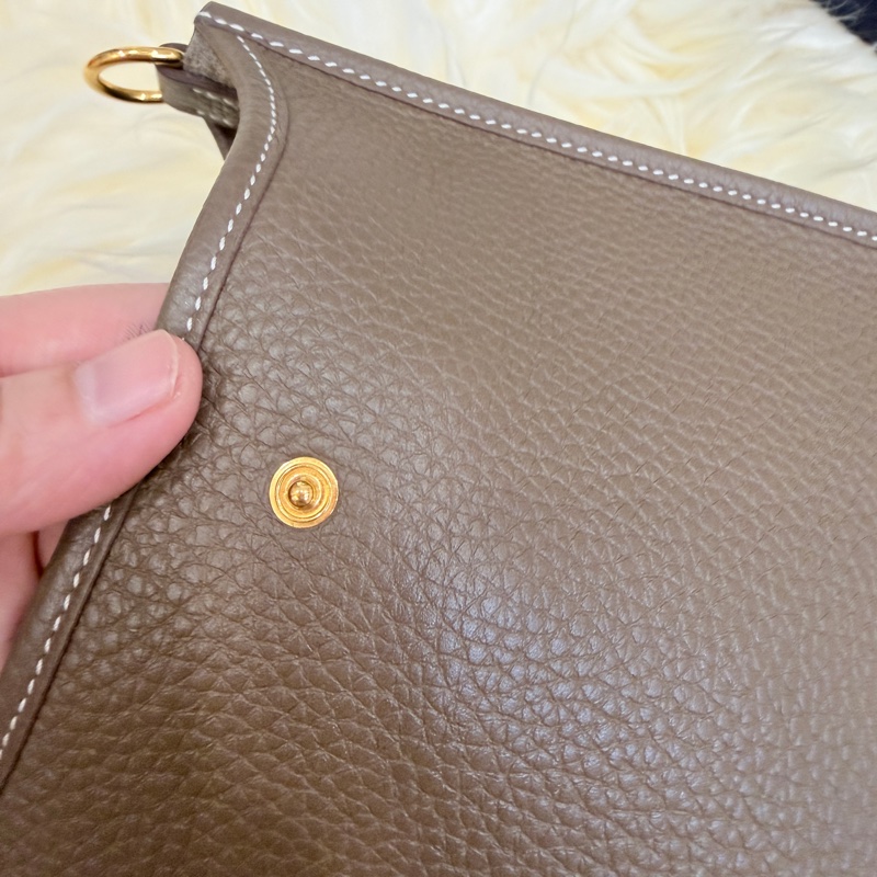 （Hermes愛馬仕）降價好物 誠心可談 金剛色 大象灰mini evelyne-20