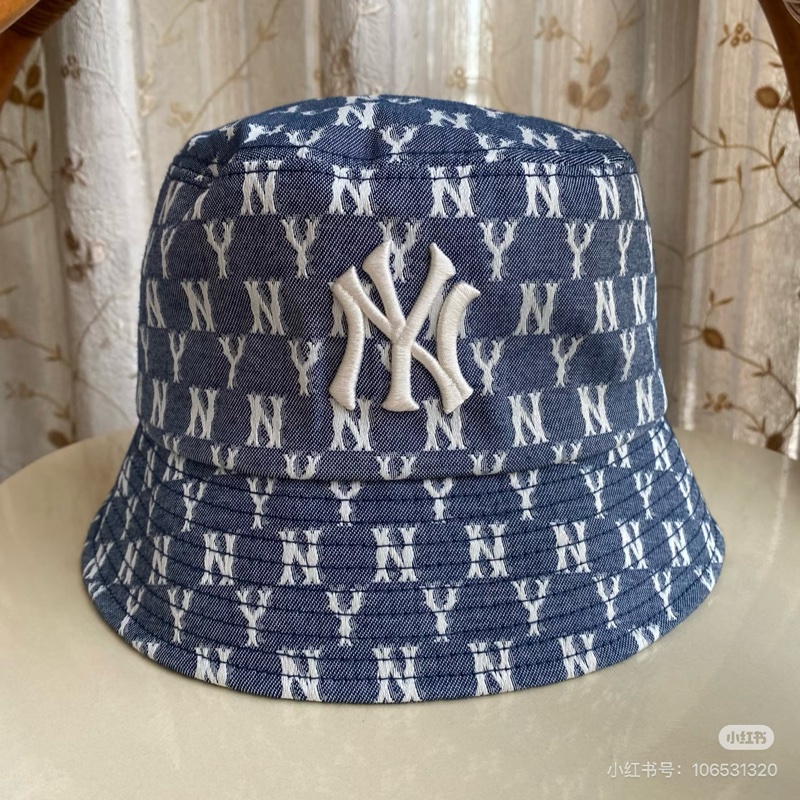 全新正韓MLB滿版牛仔logo漁夫帽-0