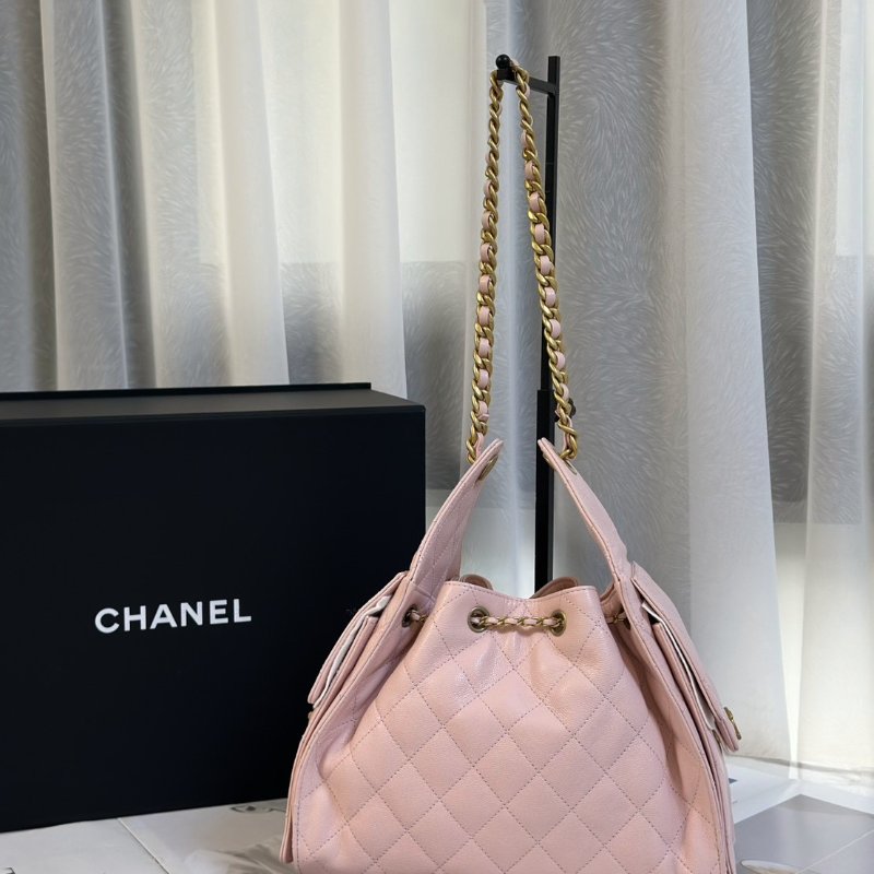 CHANEL 25 Hobo bag - 小號櫻花粉金-4