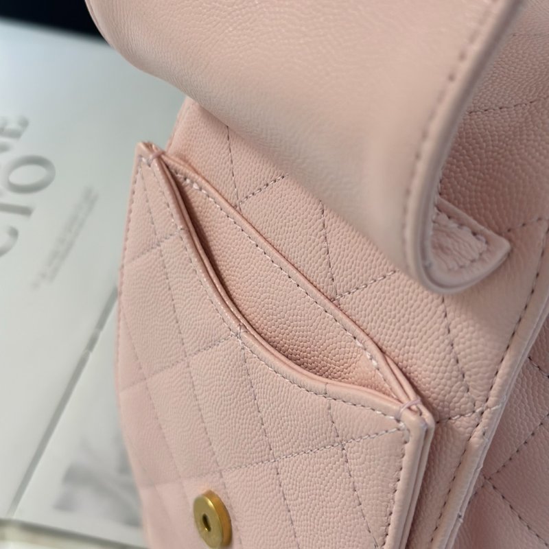 CHANEL 25 Hobo bag - 小號櫻花粉金-6