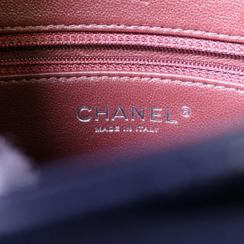CHANEL 羊皮皮革Large Trendy CC銀扣鏈帶手挽肩背兩用袋-6