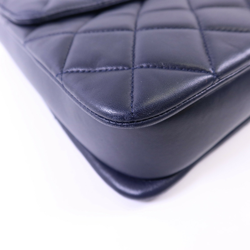 CHANEL 羊皮皮革Large Trendy CC銀扣鏈帶手挽肩背兩用袋-12