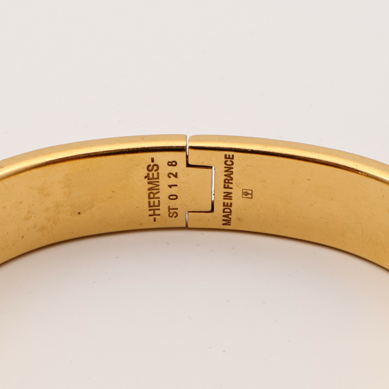 HERMES 金屬/琺瑯Clic H手鐲-6