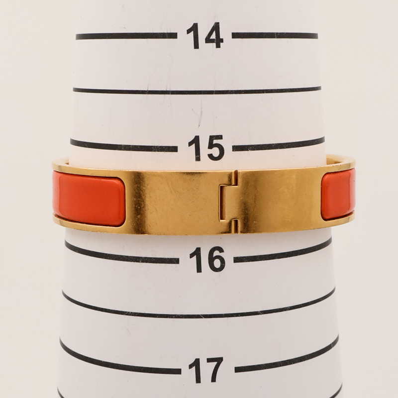 HERMES 金屬/琺瑯Clic H手鐲-11