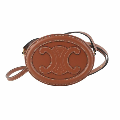 【包稅】CELINE Celine Triomphe Mini Oval 斜背包（官網發票）35557-3