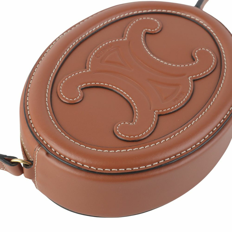 【包稅】CELINE Celine Triomphe Mini Oval 斜背包（官網發票）35557-3-4