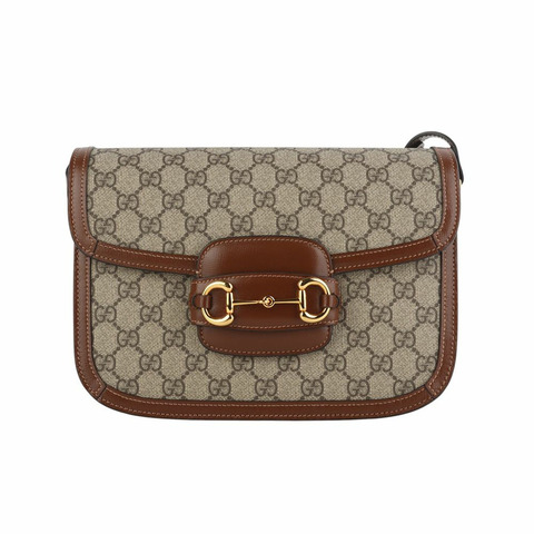 【包稅】GUCCI GG Supreme 馬銜扣 1955 肩包 35588