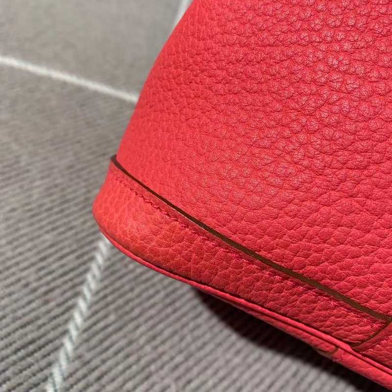 二手Hermes愛馬仕garden party30齋普爾粉tc皮n刻，有正常使用痕跡-6