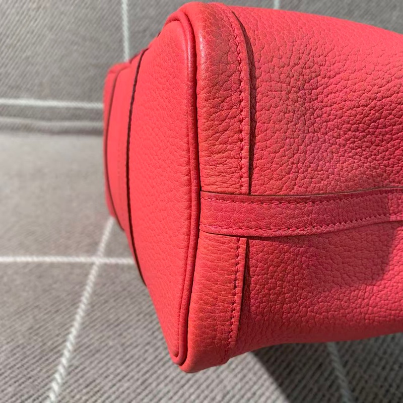 二手Hermes愛馬仕garden party30齋普爾粉tc皮n刻，有正常使用痕跡-8