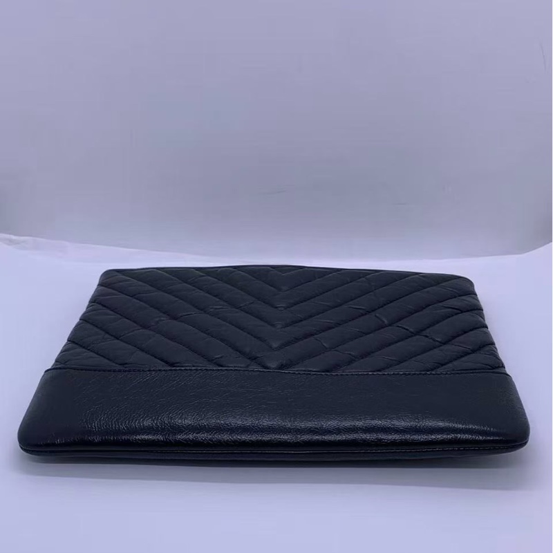 二手Chanel香奈兒手包黑色v紋，鐳射26開-2