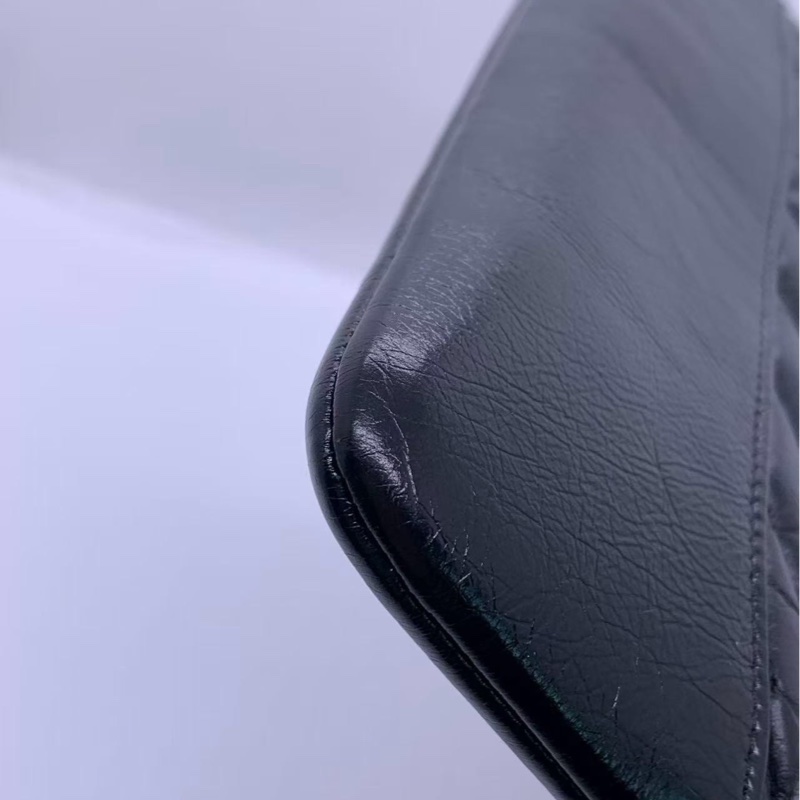 二手Chanel香奈兒手包黑色v紋，鐳射26開-4