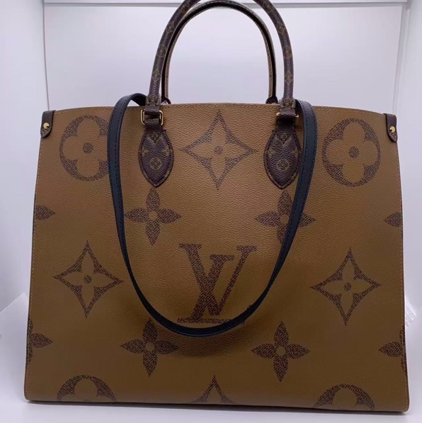 99新路易威登 Lv one the go拼色老花大號芯片-0