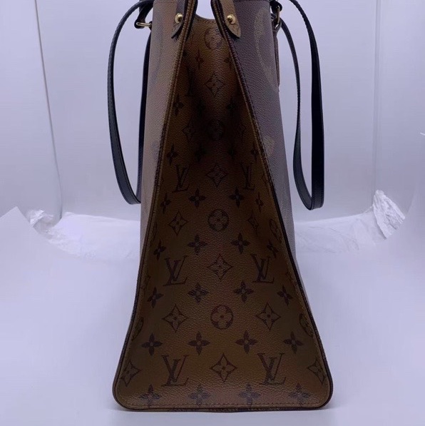 99新路易威登 Lv one the go拼色老花大號芯片-2