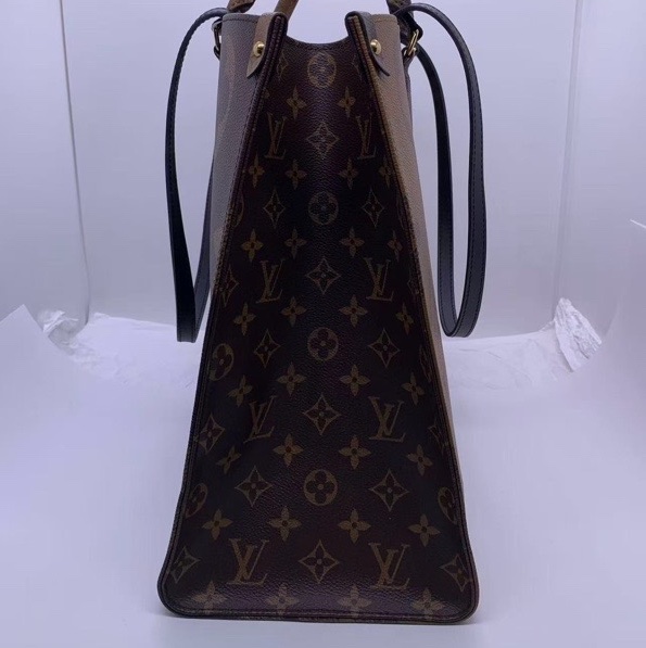 99新路易威登 Lv one the go拼色老花大號芯片-3