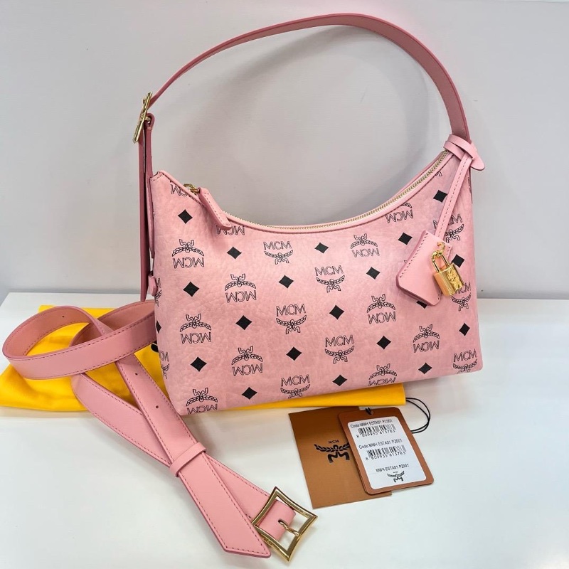 MCM Hobo pink bag-0