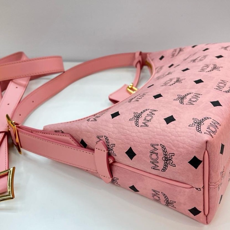 MCM Hobo pink bag-2