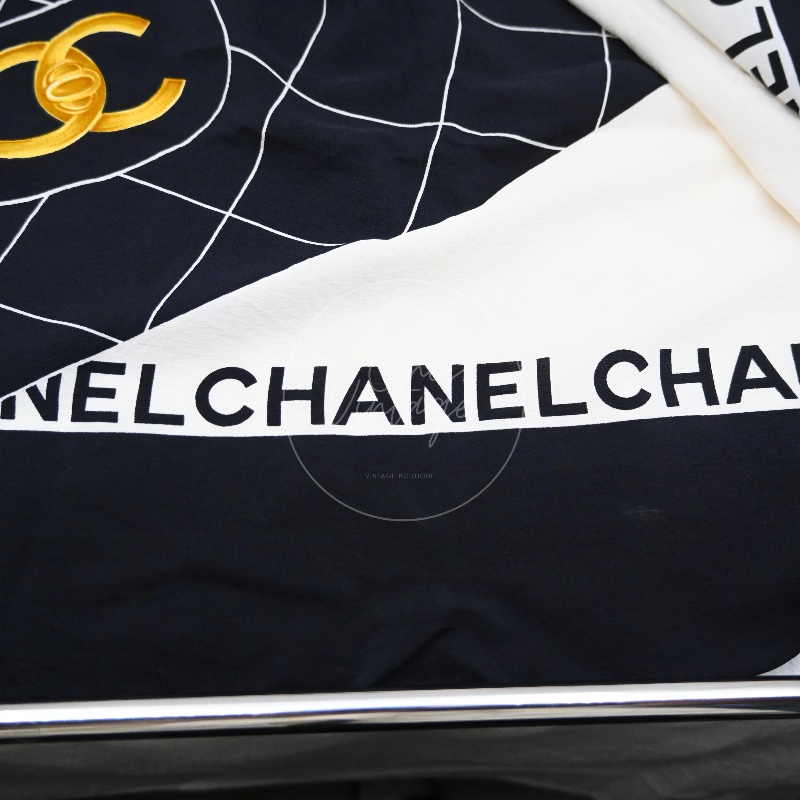 中古 Chanel 香奈兒 CC 絲巾-1